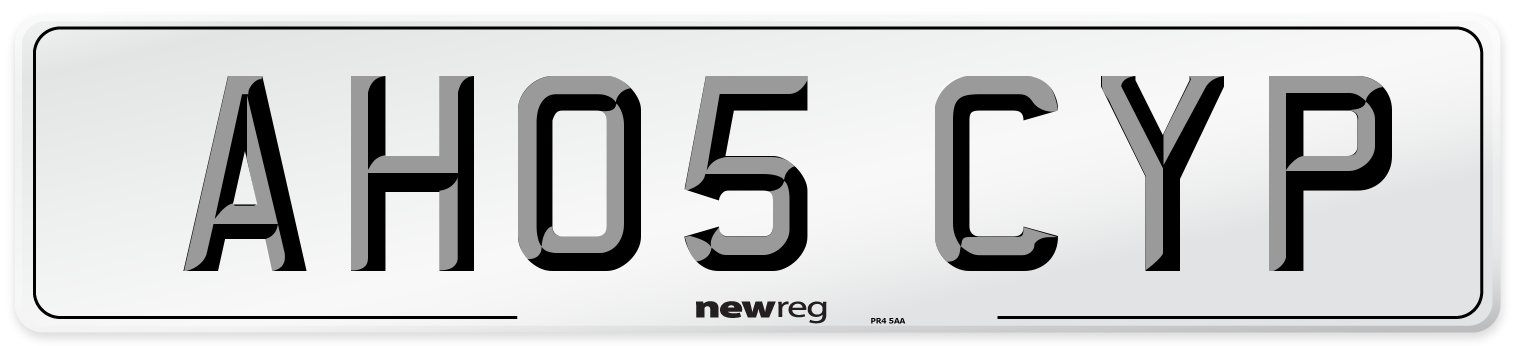 AH05 CYP Number Plate from New Reg
